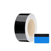 Kit de rolo de filme de vinil Upromax Gloss Black 5 cm x 7,6 m