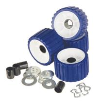 Kit de rolos CE Smith 29320 Ribbed Blue para reboque de barco Kit de rolos CE Smith 29320 Ribbed Blue para reboque de barco