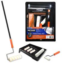 Kit de rolos de pintura KingOrigin, rolos de 12 peças de 23 cm e 10 cm