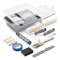 Kit de rolos de pintura VOOMEY 17 peças para pintura de casas Kit de rolos de pintura VOOMEY 17 peças para pintura de casas