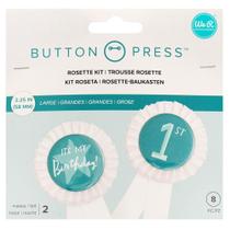 Kit de Rosetas Button Press We R - 8 peças - American Crafts