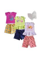 Kit De Roupa Infantil Menina 6 Peças 3 Conjunto com Mimo