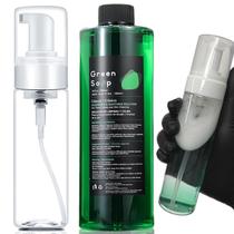 Kit de Sabão Verde Miuxia para Limpeza de Pele e Tatuagem 700ml Kit de Sabão Verde Miuxia para Limpeza de Pele e Tatuagem 700ml