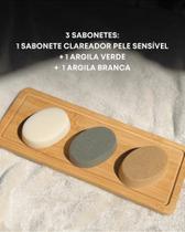Kit de Sabonetes 60g para Pele Sensível com Argilas Kit de Sabonetes 60g para Pele Sensível com Argilas
