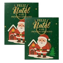 Kit de Sacola de Natal 2un Papai Noel 3D 26x32x10cm Zein Kit de Sacola de Natal 2un Papai Noel 3D 26x32x10cm Zein