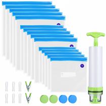 Kit de sacos Sous Vide WHX 28PCS - 15 sacos de armazenamento de alimentos a vácuo reutilizáveis