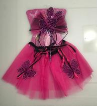 Kit de Saia Fantasia Infantil Juvenil Festa de Carnaval Halloween Borboleta Fada Cores Diversas com Asa e Acessórios Kit de Saia Fantasia Infantil Juvenil Festa de Carnaval Halloween Borboleta Fada Cores Diversas com Asa e Acessórios