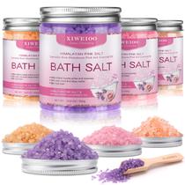 Kit de sais de banho XIWEIOO Himalayan Pink Salt Lavanda Laranja Kit de sais de banho XIWEIOO Himalayan Pink Salt Lavanda Laranja