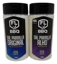 Kit de sal de parrilla original e alho flbbq kit churrasco - kit flbbq
