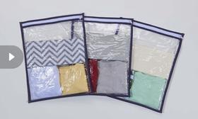 Kit de Saquinhos para Maternidade Mala Bolsa Bebê Viagem 10 Peças Azul Marinho plastificado Kit de Saquinhos para Maternidade Mala Bolsa Bebê Viagem 10 Peças Azul Marinho plastificado