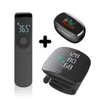 Kit de Saúde 3X1 Com Medidor de Pressão Recarregável