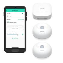 Kit de segurança doméstica inteligente YoLink SpeakerHub com 2 sensores de movimento