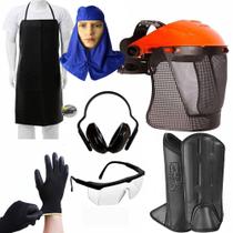 Kit De Segurança e Proteção Roçador Jardineiro Epi Com Touca Árabe