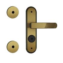 Kit de Segurança Fechadura STAM 1800 21 com 2 Travas Tetras Mesmo Segredo Broca 40mm Espelho Antique 343084