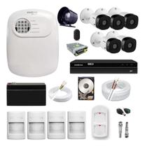Kit De Segurança Intelbras 5 Sensor Pet C/ Fio E 5 Câmeras