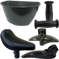 Kit De Selim Cesta Punho Para Lamas Bike Do Aro 12 Nathor