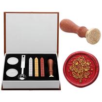 Kit de selos de cera: conjunto de caixas de presente Yoption Rose Bouquet Kit de selos de cera: conjunto de caixas de presente Yoption Rose Bouquet