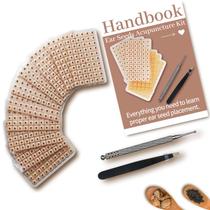 Kit de Sementes Auriculares tophld com 600 peças, caneta, pinça e tabela Kit de Sementes Auriculares tophld com 600 peças, caneta, pinça e tabela