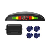 Kit de Sensor de Estacionamento com 8 LEDs e 4 Sensores - Sistema de Alerta de Som