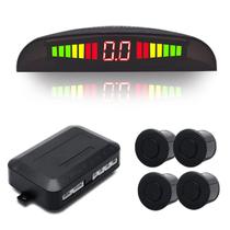 Kit de Sensor de Estacionamento MASO com Display LED - Preto