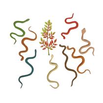 Kit De Serpentes De Brinquedo 9 Peças JR Toys