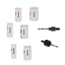 Kit de Serra Copo Bimetálica Makita com 8 Peças (19-35mm)