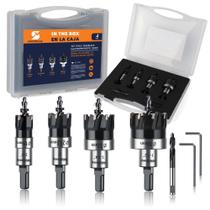 Kit de serra de metal duro WildBossy para metal TCT Hole Saw 4 unidades Kit de serra de metal duro WildBossy para metal TCT Hole Saw 4 unidades