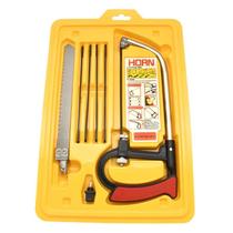 Kit de Serra Manual Multiuso 8 em 1 - Lâminas de Aço para Madeira, Metal e Vidro
