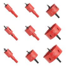 Kit de serras bimetálicas GARHWAL, 9 peças de brocas de 19-76 mm