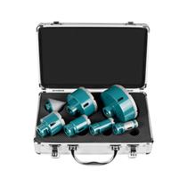 Kit de serras de furos YOSIGHT, 7 unidades com 5 brocas de 25-100 mm e estojo Kit de serras de furos YOSIGHT, 7 unidades com 5 brocas de 25-100 mm e estojo