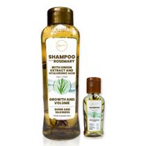 Kit de shampoo Anyeluz Rosemary com extrato de cebola 30mL + 1L