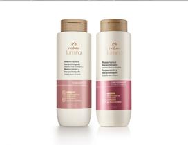 Kit de shampoo e condicionador lumina Restauração e Liso Prolongado