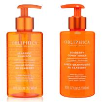 Kit de Shampoo e Condicionador Obliphica para Cabelos Finos a Médios 300 ml