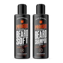Kit de shampoo e condicionador para barba Wild Willies PROPRO 120mL