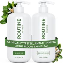 Kit de Shampoo e Condicionador Routine Wellness Biotina Bloqueador de DHT