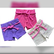 Kit de Shorts Infantil Menina