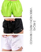 "Kit de Shorts Tactel Normal e Plus - Conforto e Estilo em 3 Peças"