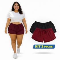 "Kit de Shorts Tactel Plus - Conforto e Estilo em 2 Peças"