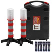 Kit de sinalizadores de emergência na estrada Twinkle Star LED (conjunto de 2)