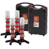 Kit de Sinalizadores de Emergência Twinkle Star LED - Conjunto com 4 Peças