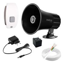 Kit de Sirene Intelbras SIR 3000 com Botoeira Eletrônica Ipec para Alarme Kit de Sirene Intelbras SIR 3000 com Botoeira Eletrônica Ipec para Alarme