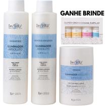 Kit De Sírius Iluminador Absoluto Shampoo, Cond e Máscara 1L Kit De Sírius Iluminador Absoluto Shampoo, Cond e Máscara 1L