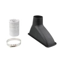 Kit De Sistema De Admissão De Ar Para Carro Com Visual Em Fibra De Carbono Universal, Tubo De Kit De Sistema De Admissão De Ar Para Carro Com Visual Em Fibra De Carbono Universal, Tubo De
