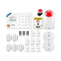 Kit De Sistema De Alarme 4G WIFI GSM Sem Fio Para Casa Controle Pelo APP Tuya Sensor De Movimento