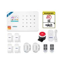 Kit De Sistema De Alarme 4G WIFI GSM Sem Fio Para Casa Controle Pelo APP Tuya Sensor De Movimento