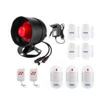 Kit De Sistema De Alarme Residencial KERUI WIFI 110db Com Sensor De Movimento E Sensor De Porta Para