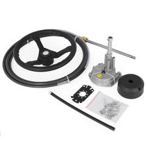 Kit de sistema de direção de barco VEVOR, cabo de 10 pés, roda de 13,5”