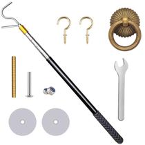 Kit de sistema de gancho suspenso Attic Kbiykuy com haste e anel de 152 cm
