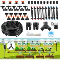 Kit De Sistema De Irrigação Por Gotejamento De 100FT, Micro Irrigação Automática Com Mangueira E