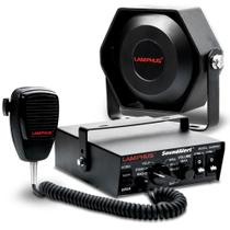 Kit de sistema PA de sirene policial LAMPHUS SoundAlert 12V 100W Kit de sistema PA de sirene policial LAMPHUS SoundAlert 12V 100W
